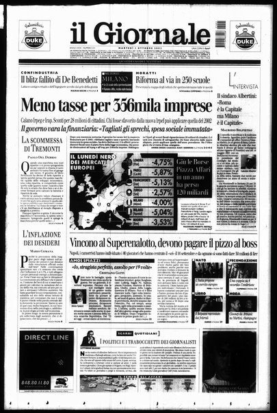 Il giornale : quotidiano del mattino